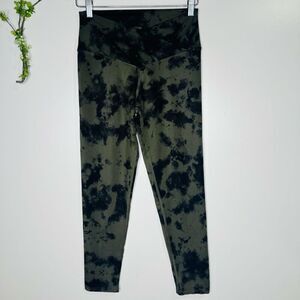 Evolution and Creation EVCR Tie Dye Black Green/Brown Camo Pants Crop